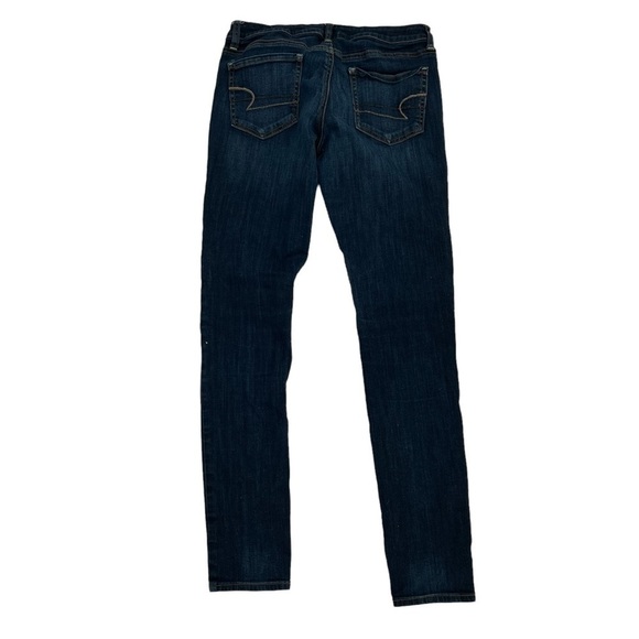 American Eagle Sweet Straight Stretch Distressed Jeggings Size 6 Junior’s - Picture 3 of 6